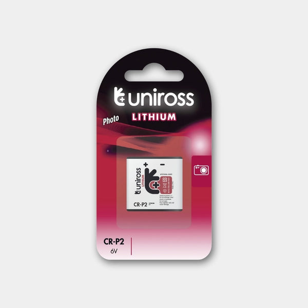 بطارية ليثيوم أسطوانية CR-P2 (عبوة قطعة واحدة) من يوني روس Uniross