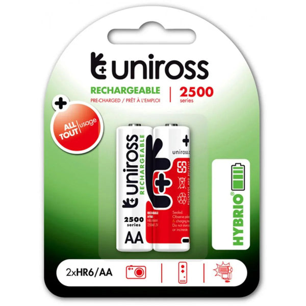 بطارية HYBRIO AA قابلة لإعادة الشحن / 1.2 فولت من Uniross