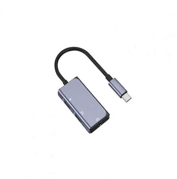 WIWU LT02 Pro محول من Type-C إلى Dual Type-C + صوت 3.5 مم