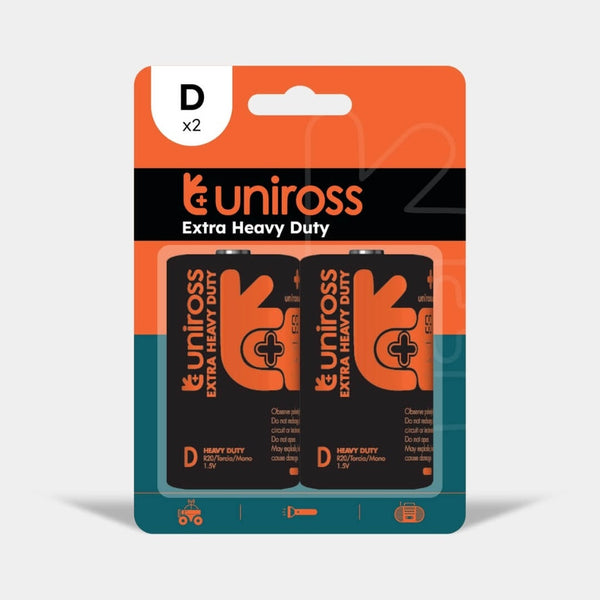 بطارية زنك شديدة التحمل 6F22 9V (عبوة واحدة) من يني روس Uniross