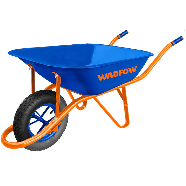 65L Sand and Gravel Wheelbarrow with 16-inch Pneumatic Wheel - Wadfa ...