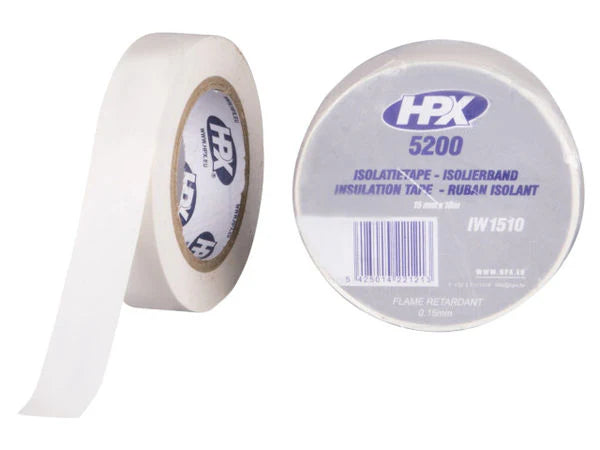 تيب كهرباء 15*10م لون ابيض PVC hpx