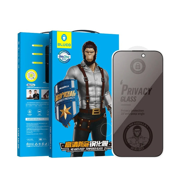 BLUEO NPG1-15 6.7 واقي شاشة Matte  مضاد للخدش - أسود لهاتف iPhone 15 Plus (6.7 بوصة)