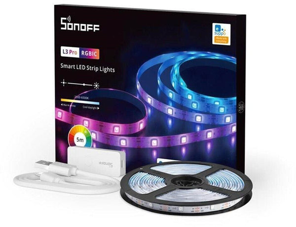 أضواء شريطية LED ذكية من SONOFF RGB (الموديل: L3-5M)